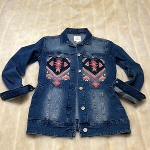 Country denim jacket appliqué